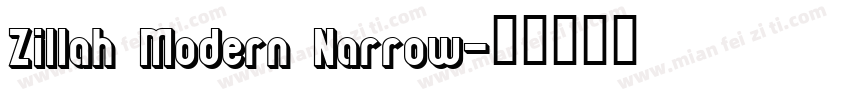 Zillah Modern Narrow字体转换